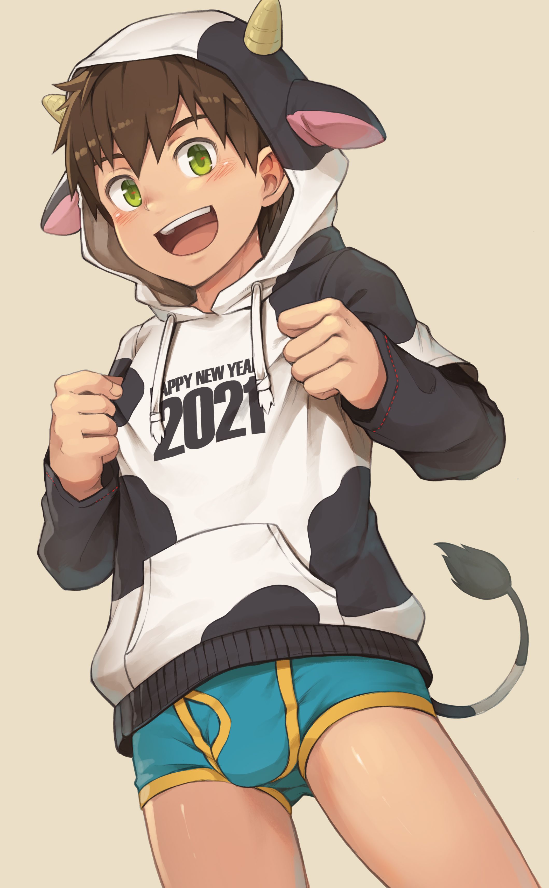 [20210114] [577927] 牛パーカー『Cow Hoodie』